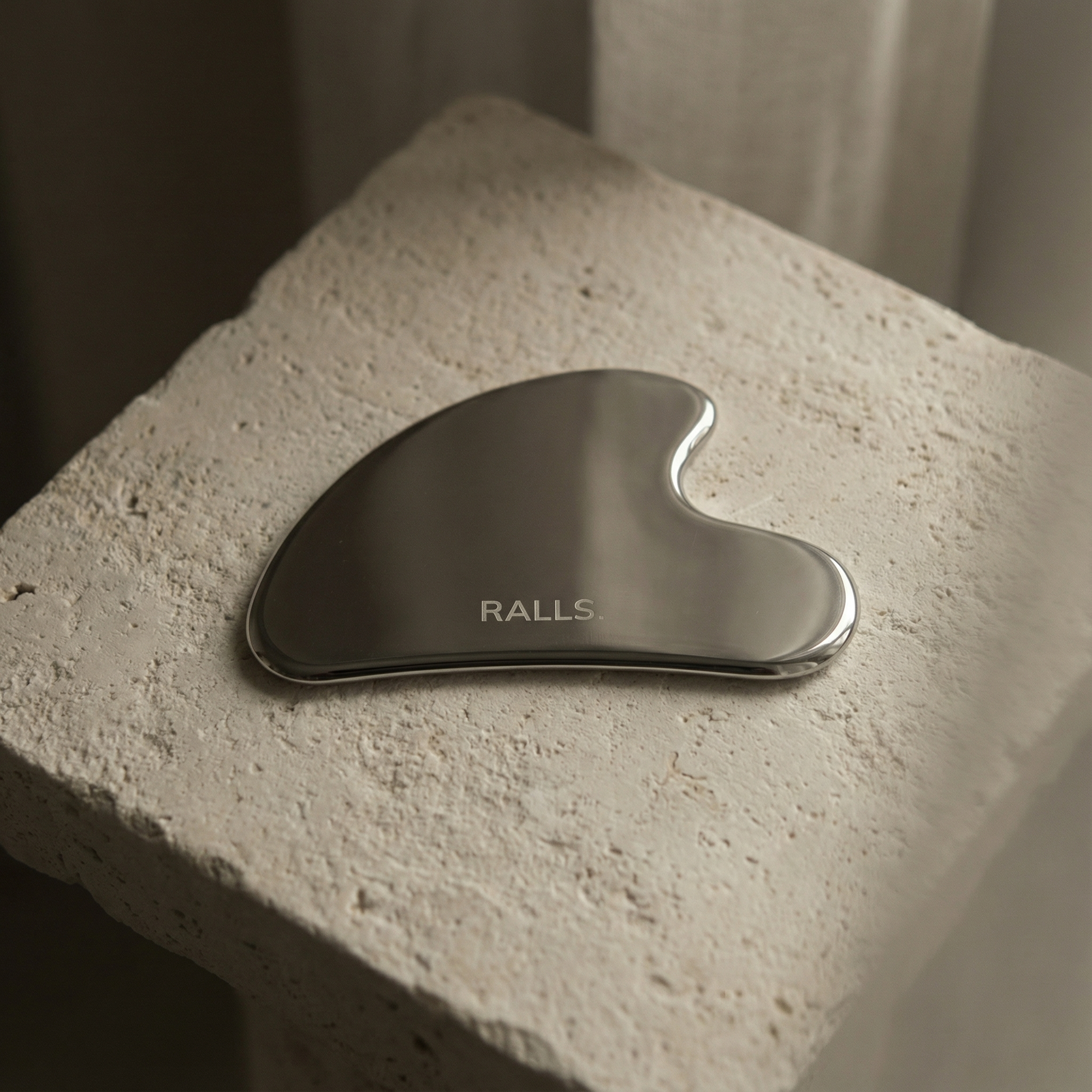 Stalowa płytka Gua Sha do masażu twarzy